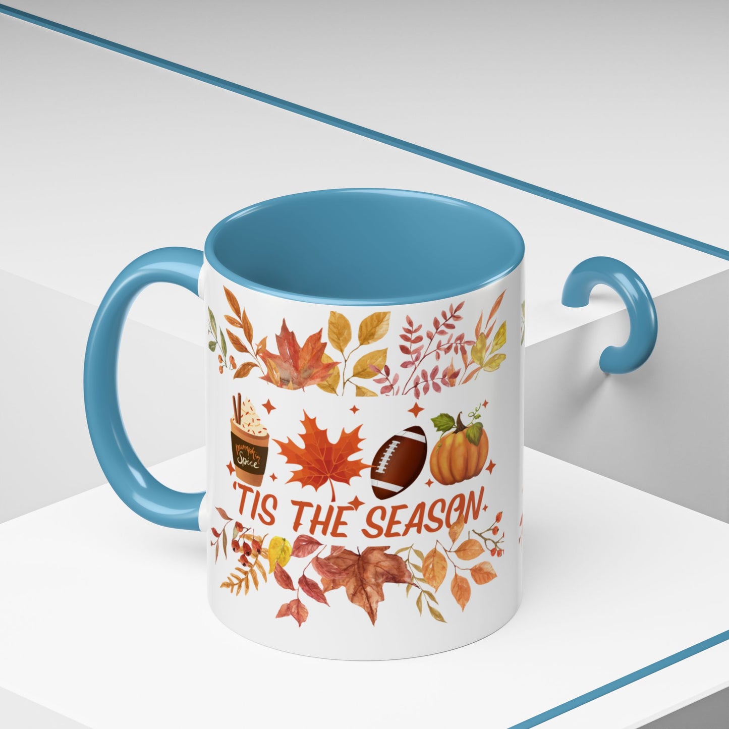 Accent Coffee Mug (11, 15oz)Tis The Season Mug, Thanksgiving Pumpkin Mug, Thanksgiving Gifts, Tis The Season Halloween Mug, Fall Mug, Cute Mug