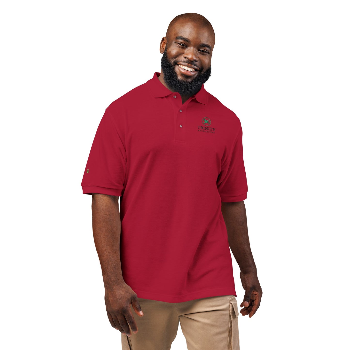 Embroidered Polo Shirt — Trinity Golf Club Logo