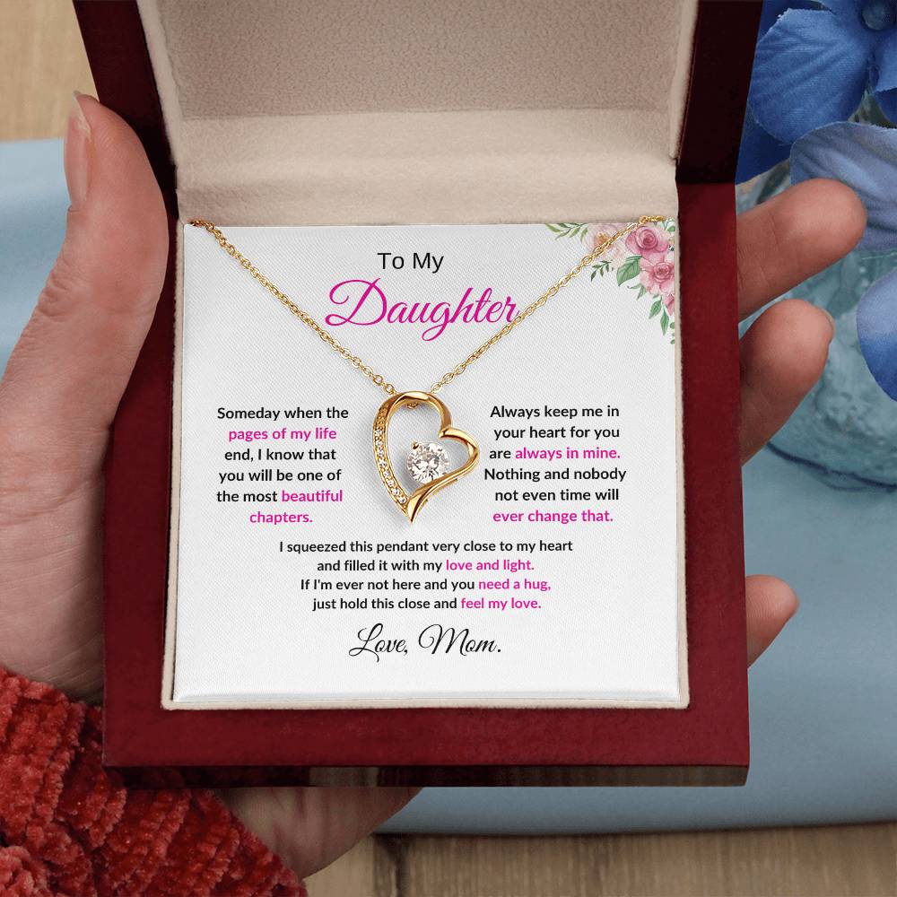 To My Daughter / Forever Love necklace / Daughter Necklace