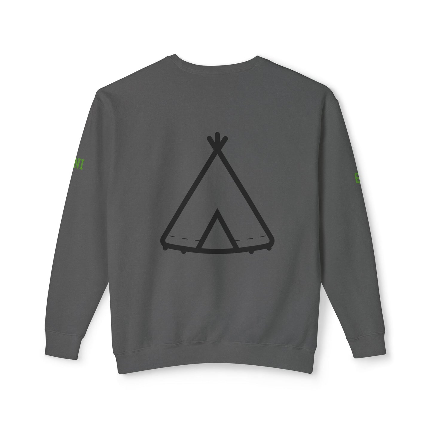 Trinity Souvenir Crewneck Sweatshirt — Dove Logo & Teepee Back Graphic