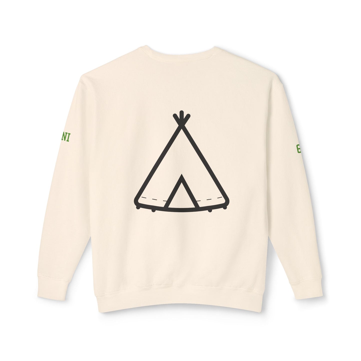 Trinity Souvenir Crewneck Sweatshirt — Dove Logo & Teepee Back Graphic