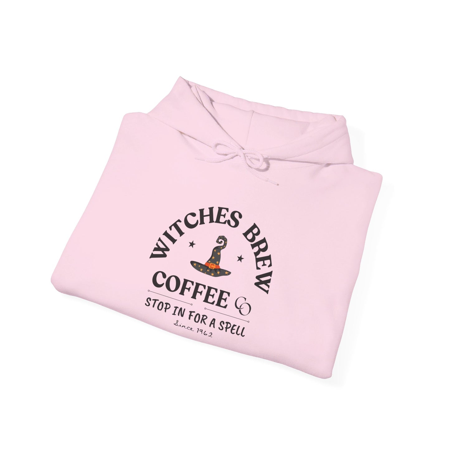 Witch Hat & Letter Print Hooded Sweatshirt, Casual Long Sleeve Top For Spring & Fall, Women's  and Men's Clothing.