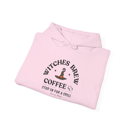 Witch Hat & Letter Print Hooded Sweatshirt, Casual Long Sleeve Top For Spring & Fall, Women's  and Men's Clothing.