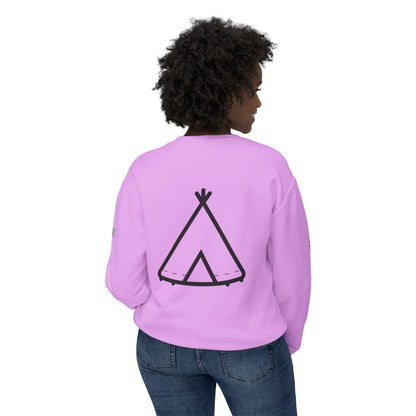 Trinity Souvenir Crewneck Sweatshirt — Dove Logo & Teepee Back Graphic