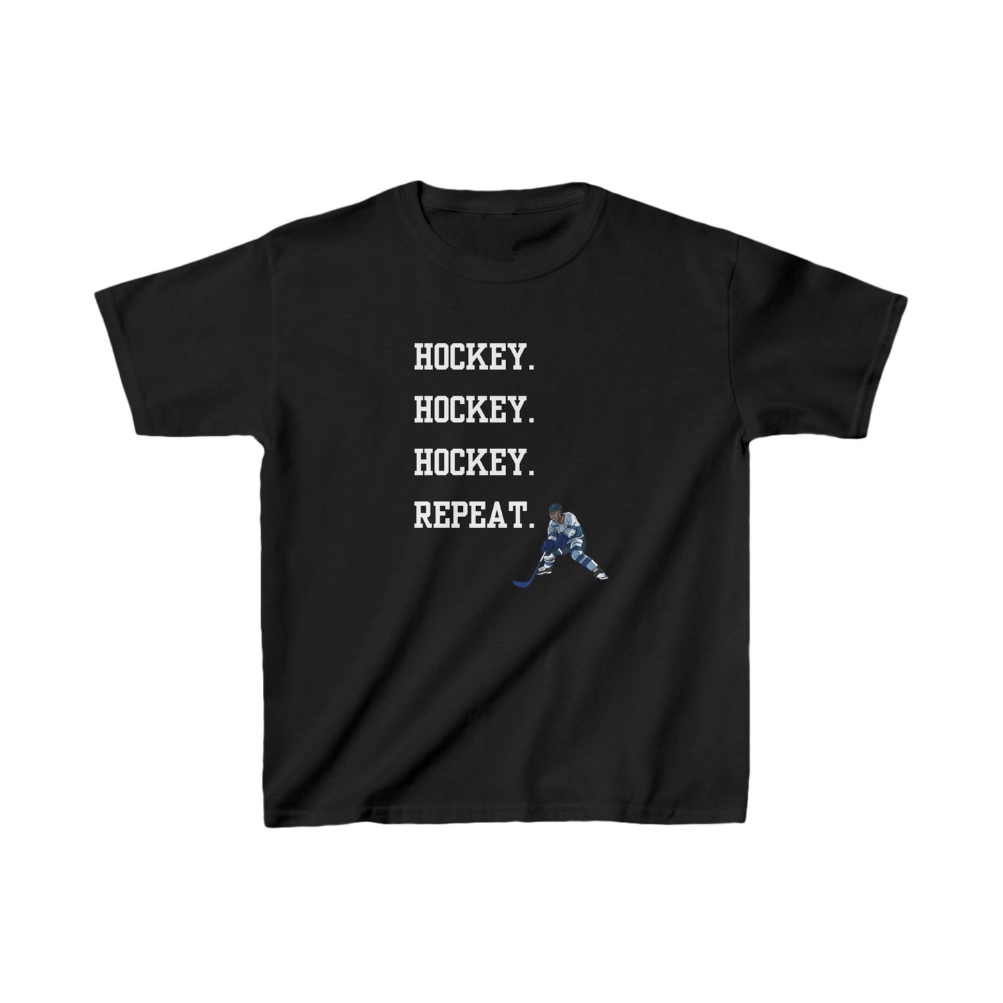Hockey on Repeat Kids  Tee