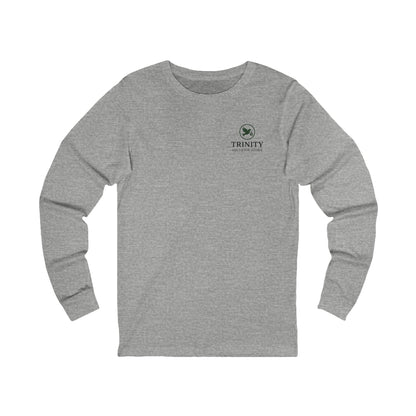 Long Sleeve Tee — Trinity Camp Tee with Minimal Teepee Graphic