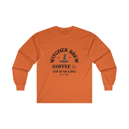 Witches Brew Unisex Cotton Long Sleeve Tee/Halloween gift