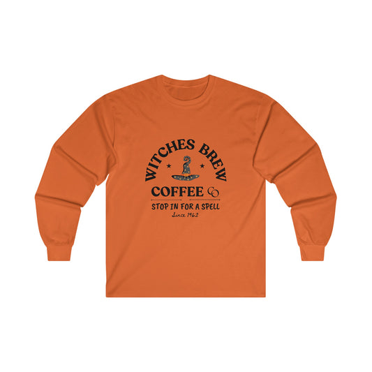 Witches Brew Unisex Cotton Long Sleeve Tee/Halloween gift