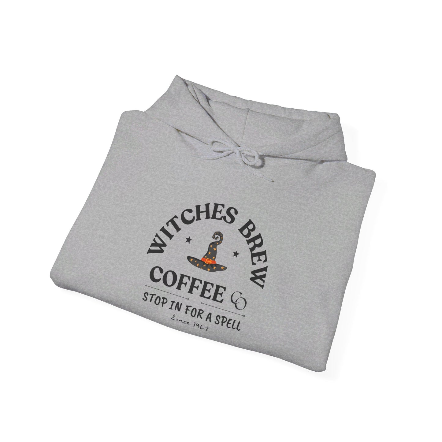 Witch Hat & Letter Print Hooded Sweatshirt, Casual Long Sleeve Top For Spring & Fall, Women's  and Men's Clothing.