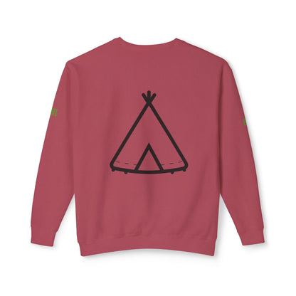 Trinity Souvenir Crewneck Sweatshirt — Dove Logo & Teepee Back Graphic