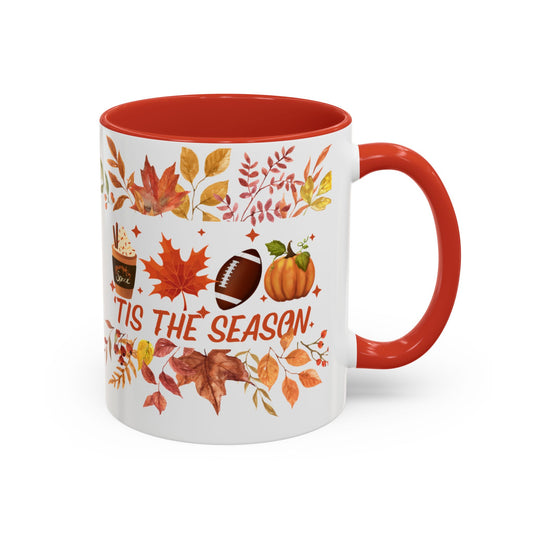 Accent Coffee Mug (11, 15oz)Tis The Season Mug, Thanksgiving Pumpkin Mug, Thanksgiving Gifts, Tis The Season Halloween Mug, Fall Mug, Cute Mug