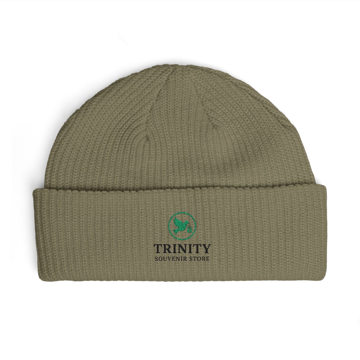 Trinity Logo Cuff Beanie – Embroidered Winter Knit Hat