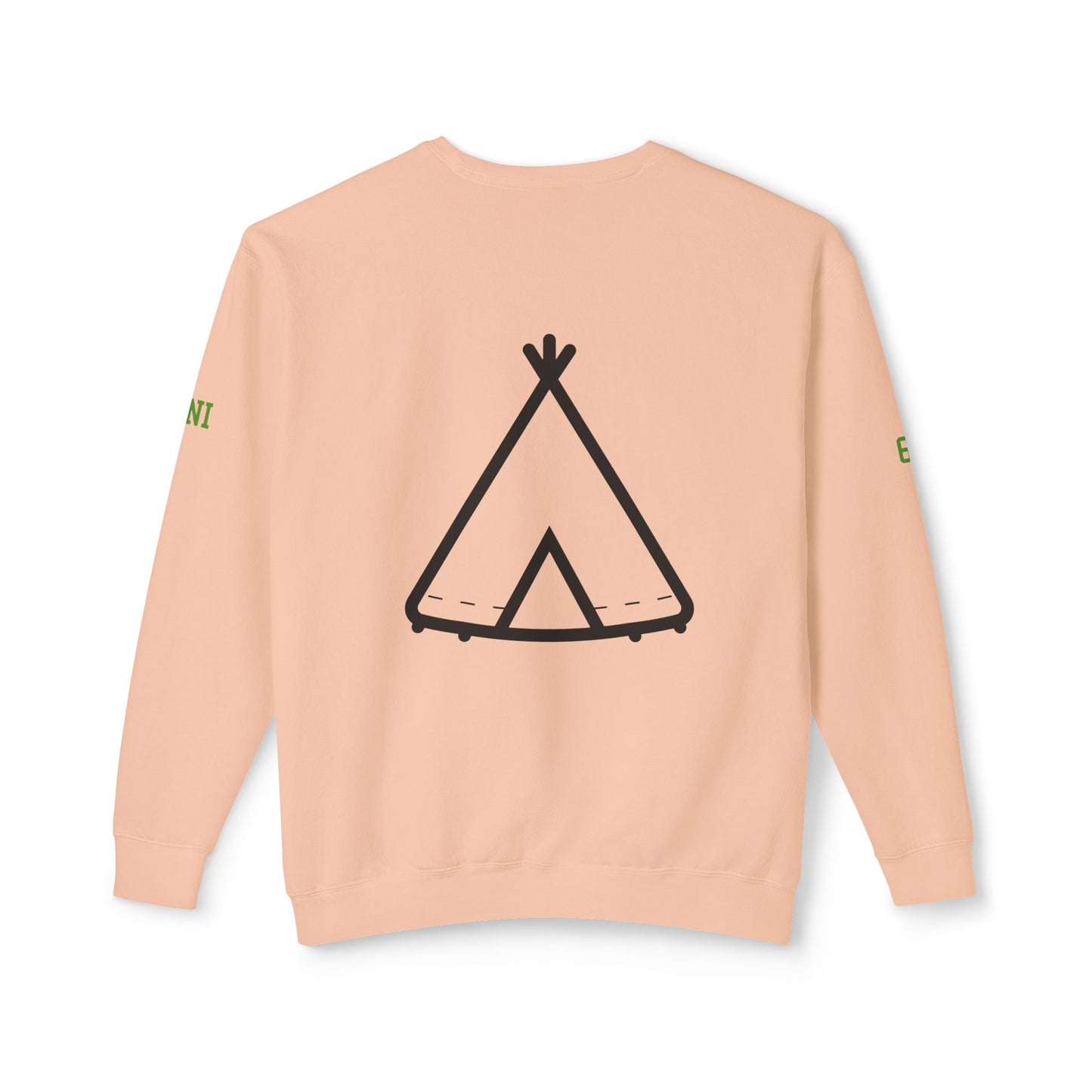 Trinity Souvenir Crewneck Sweatshirt — Dove Logo & Teepee Back Graphic