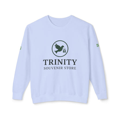 Trinity Souvenir Crewneck Sweatshirt — Dove Logo & Teepee Back Graphic