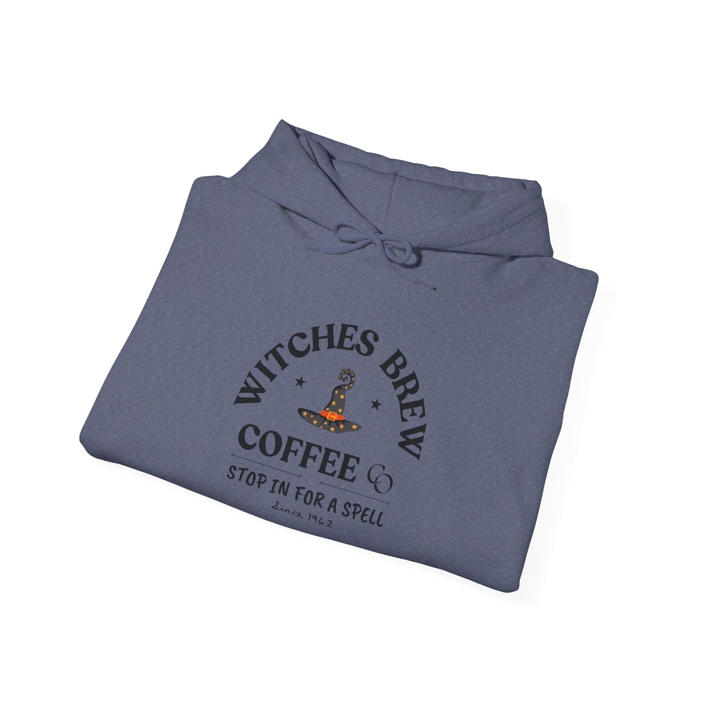 Witch Hat & Letter Print Hooded Sweatshirt, Casual Long Sleeve Top For Spring & Fall, Women's  and Men's Clothing.