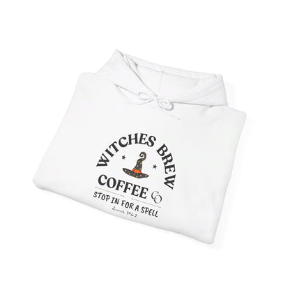 Witch Hat & Letter Print Hooded Sweatshirt, Casual Long Sleeve Top For Spring & Fall, Women's  and Men's Clothing.