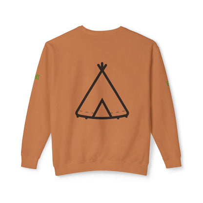 Trinity Souvenir Crewneck Sweatshirt — Dove Logo & Teepee Back Graphic