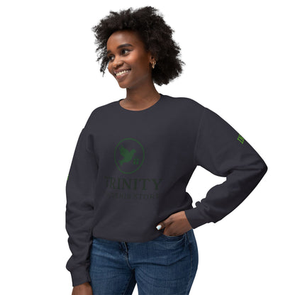 Trinity Souvenir Crewneck Sweatshirt — Dove Logo & Teepee Back Graphic