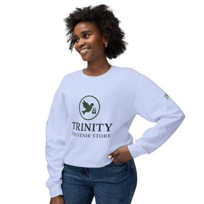 Trinity Souvenir Crewneck Sweatshirt — Dove Logo & Teepee Back Graphic