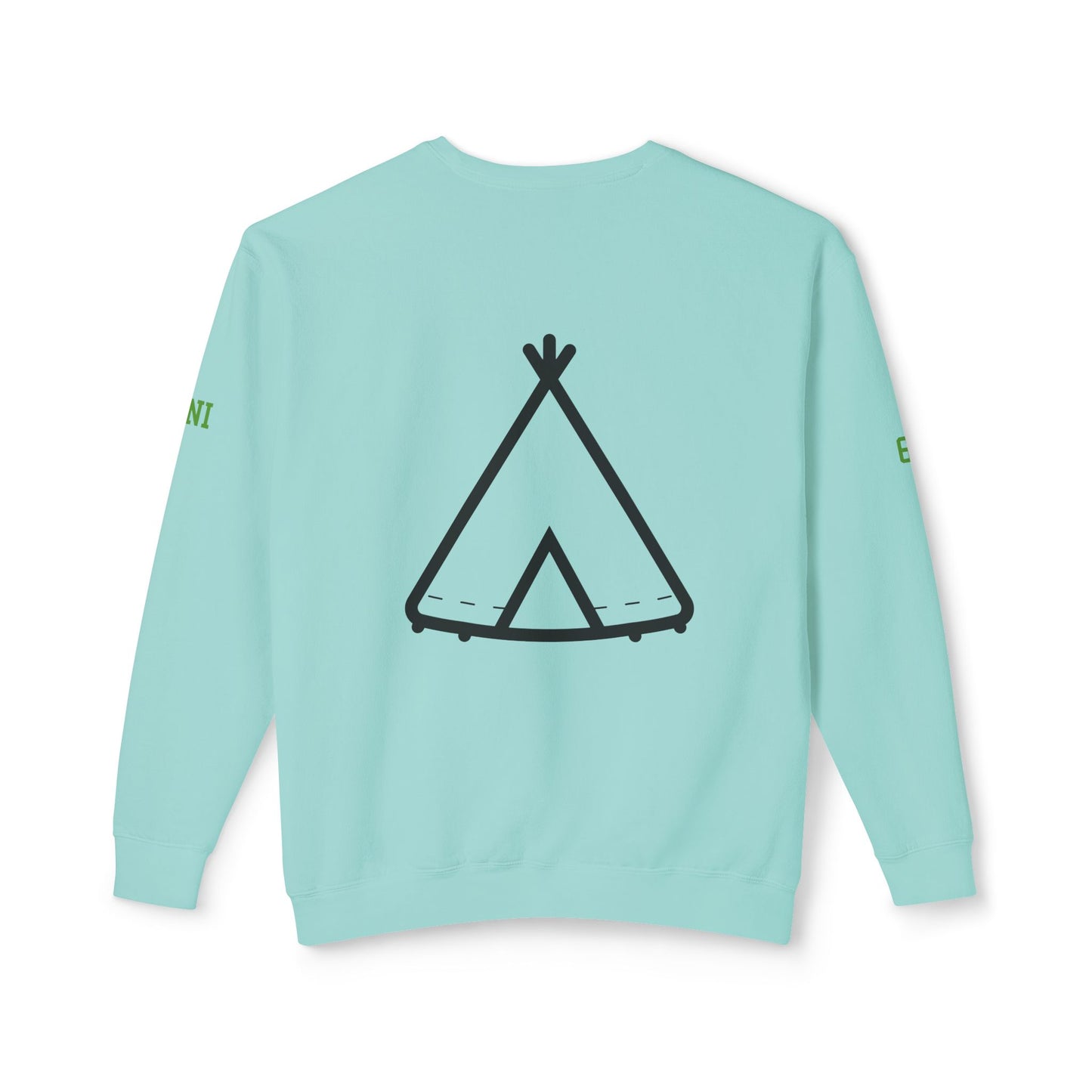 Trinity Souvenir Crewneck Sweatshirt — Dove Logo & Teepee Back Graphic