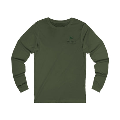 Long Sleeve Tee — Trinity Camp Tee with Minimal Teepee Graphic