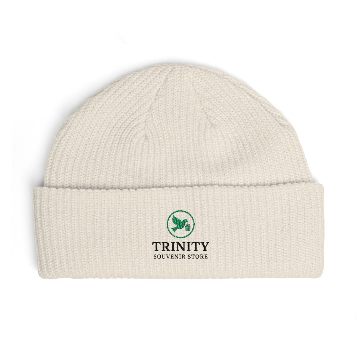 Trinity Logo Cuff Beanie – Embroidered Winter Knit Hat