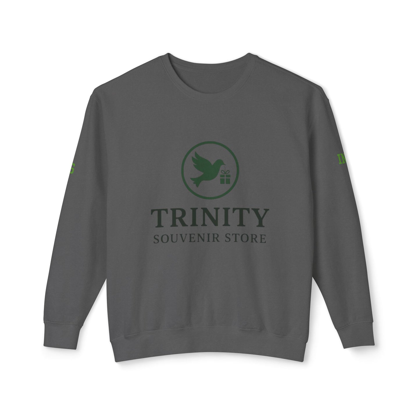 Trinity Souvenir Crewneck Sweatshirt — Dove Logo & Teepee Back Graphic