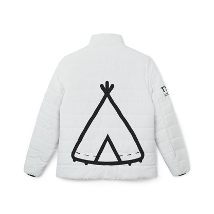 Puffer Jacket — Trinity Camping Crew Logo with Teepee Back Print