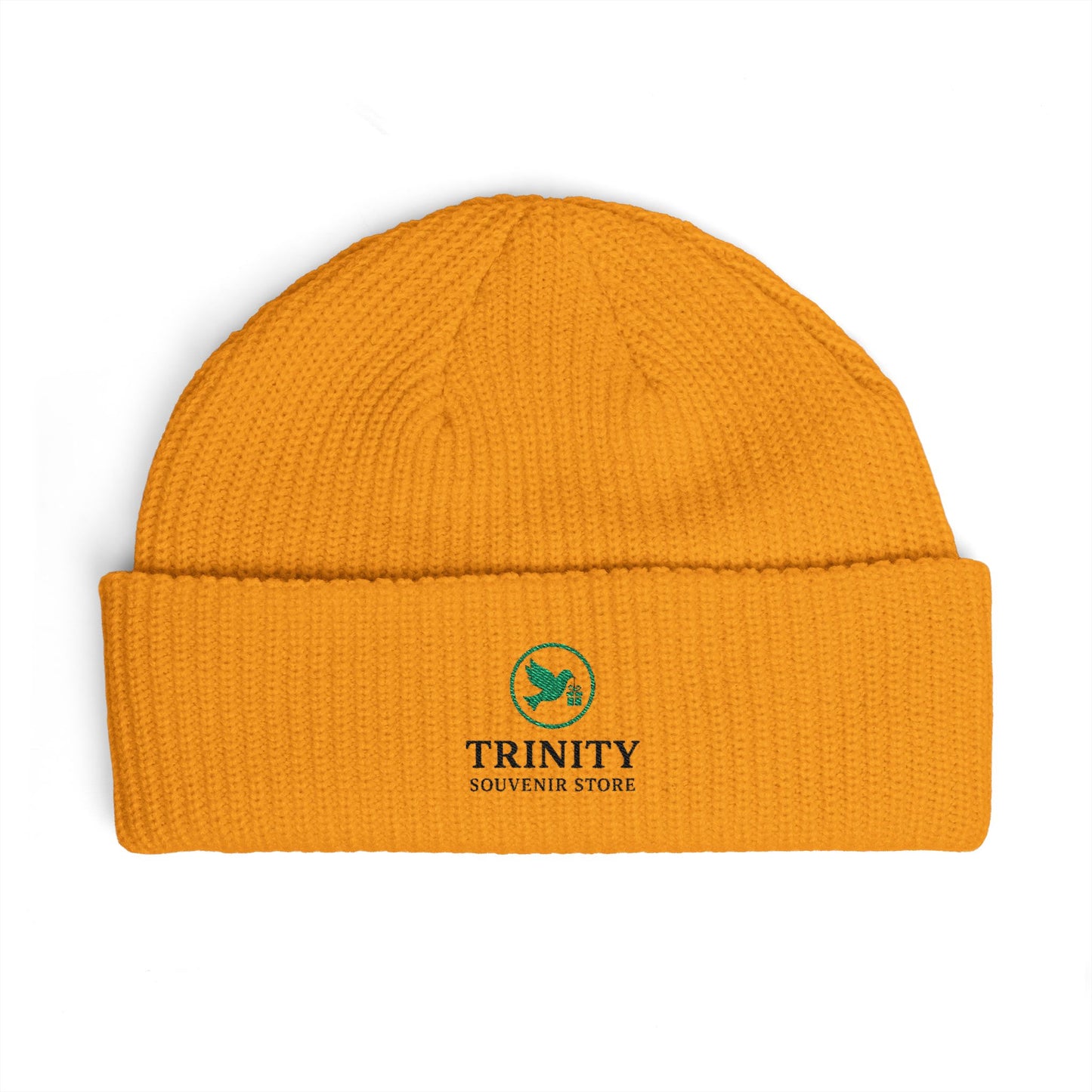 Trinity Logo Cuff Beanie – Embroidered Winter Knit Hat