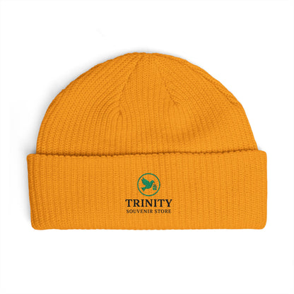 Trinity Logo Cuff Beanie – Embroidered Winter Knit Hat