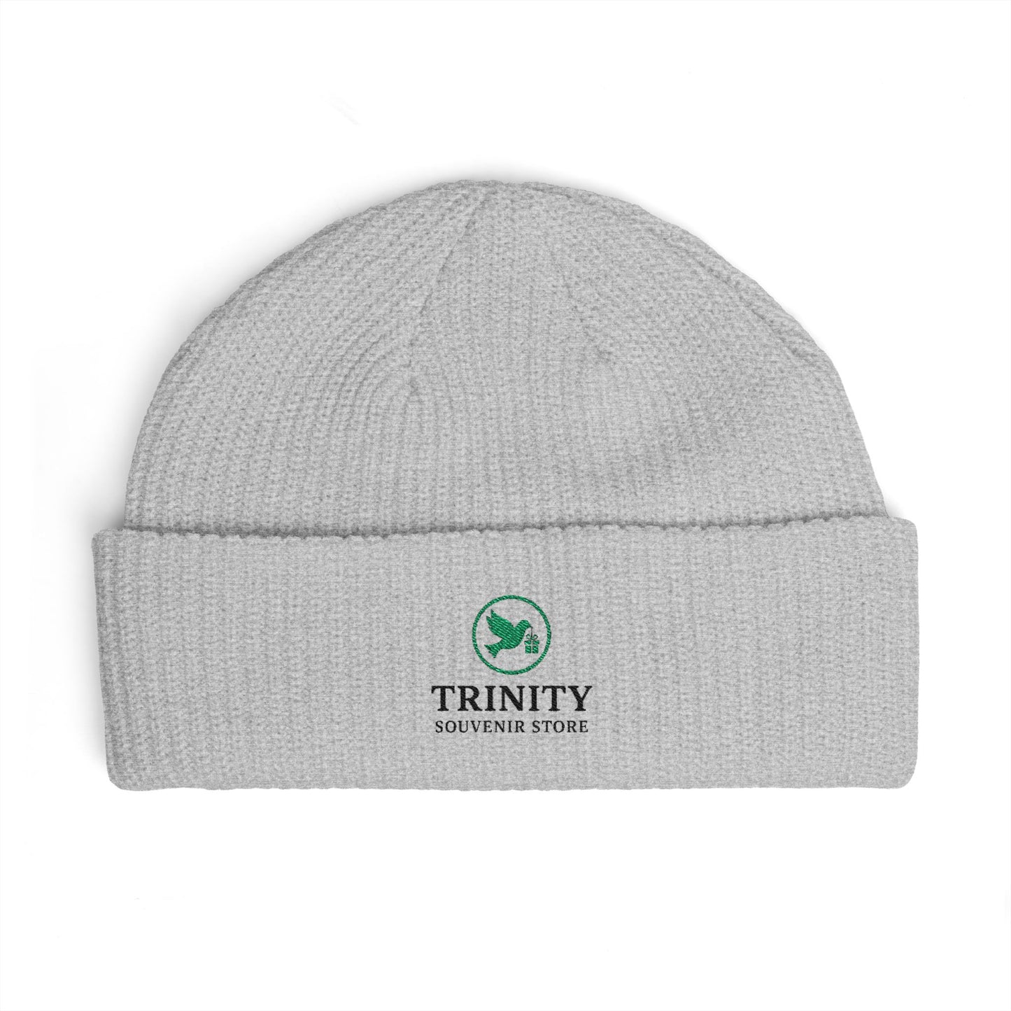Trinity Logo Cuff Beanie – Embroidered Winter Knit Hat