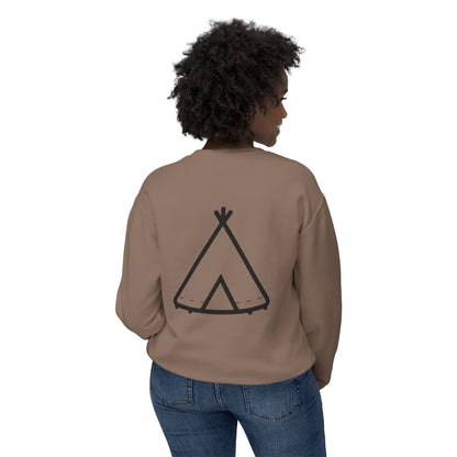 Trinity Souvenir Crewneck Sweatshirt — Dove Logo & Teepee Back Graphic