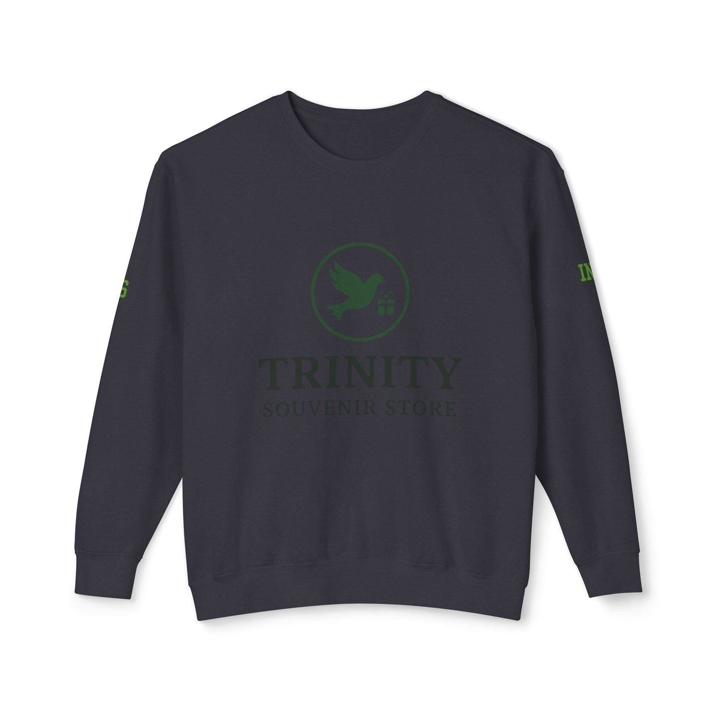 Trinity Souvenir Crewneck Sweatshirt — Dove Logo & Teepee Back Graphic