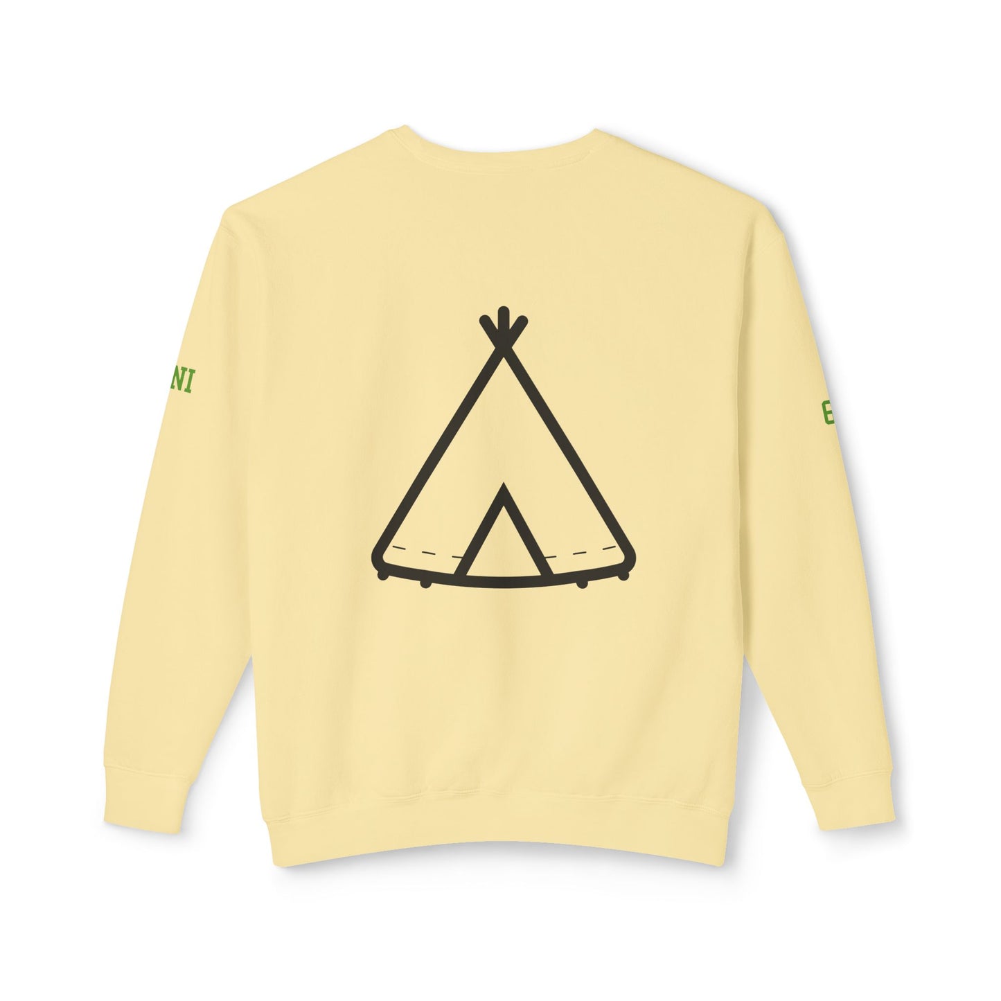Trinity Souvenir Crewneck Sweatshirt — Dove Logo & Teepee Back Graphic
