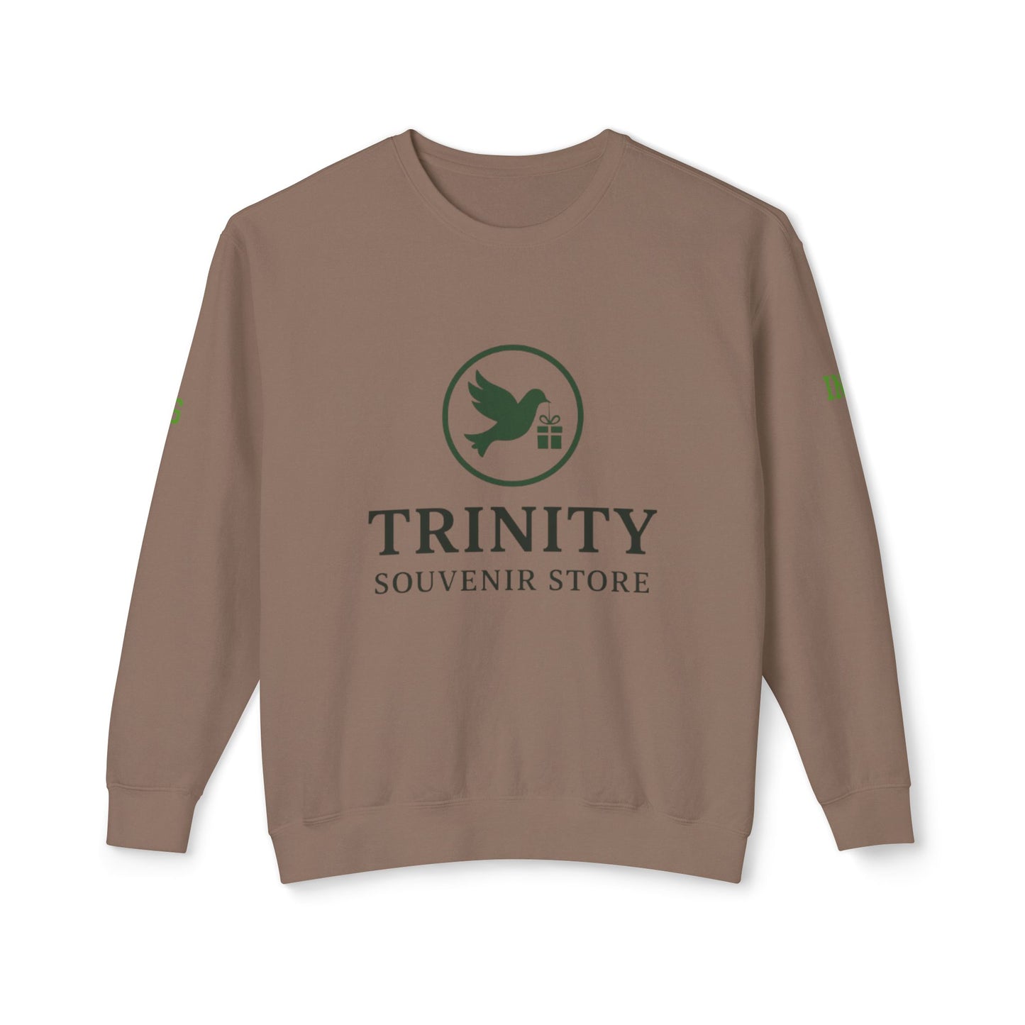 Trinity Souvenir Crewneck Sweatshirt — Dove Logo & Teepee Back Graphic