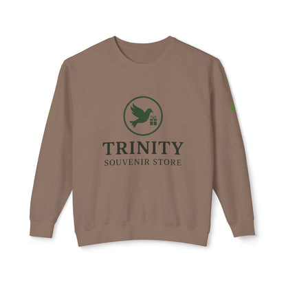 Trinity Souvenir Crewneck Sweatshirt — Dove Logo & Teepee Back Graphic
