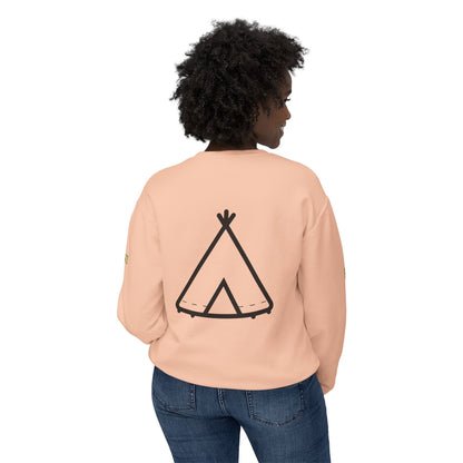 Trinity Souvenir Crewneck Sweatshirt — Dove Logo & Teepee Back Graphic