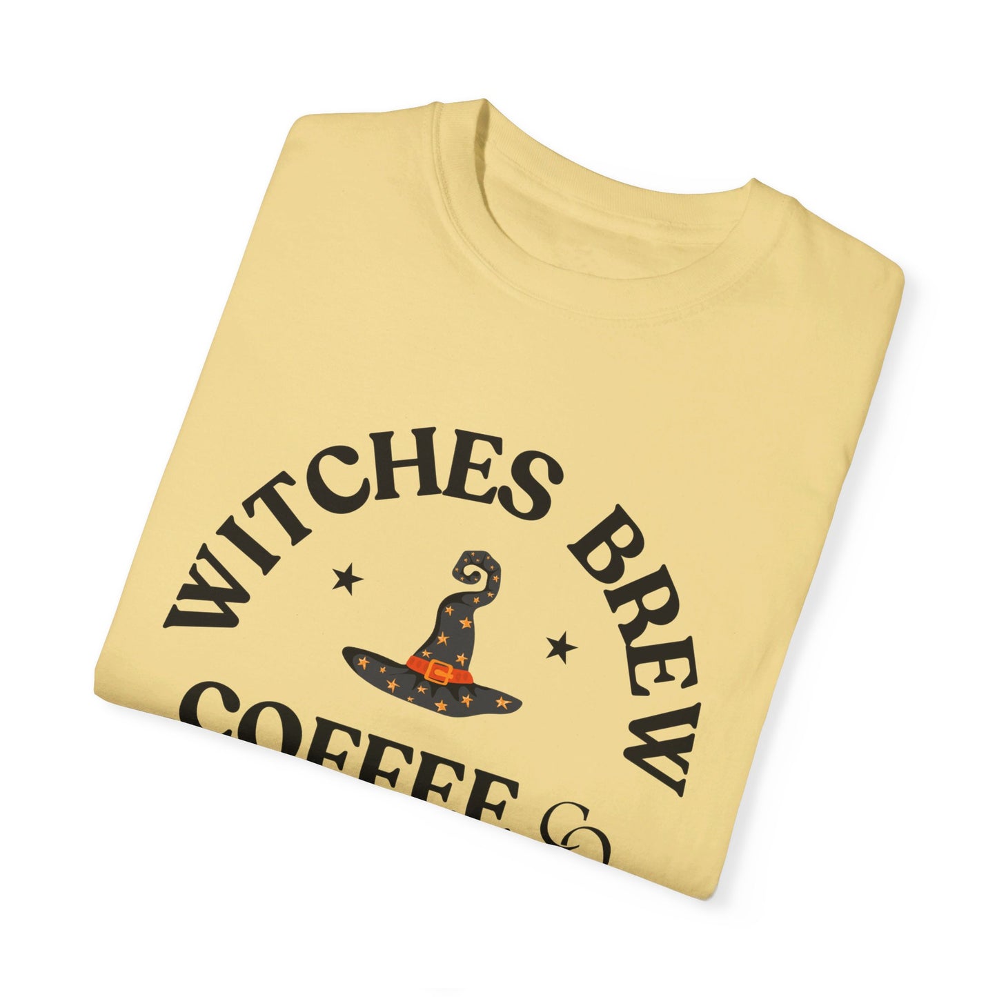 Witch Hat & Letter Print T-Shirt, Casual Long Sleeve Top For Spring & Fall, Women's and Men Clothing, Halloween Shirt