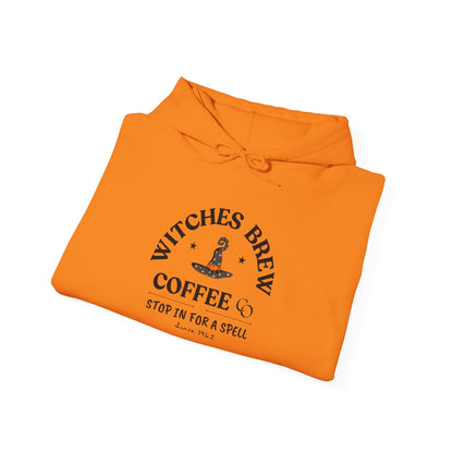 Witch Hat & Letter Print Hooded Sweatshirt, Casual Long Sleeve Top For Spring & Fall, Women's  and Men's Clothing.
