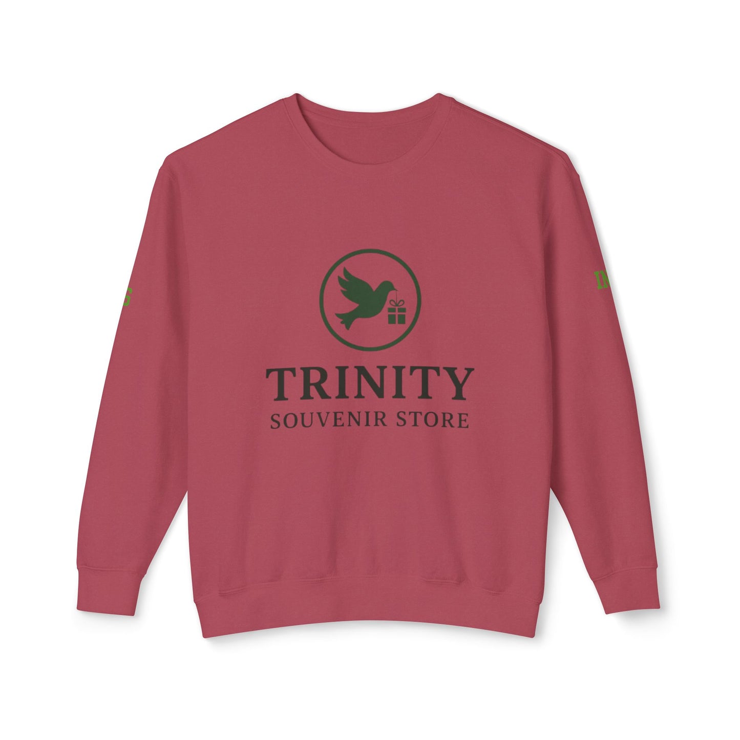 Trinity Souvenir Crewneck Sweatshirt — Dove Logo & Teepee Back Graphic