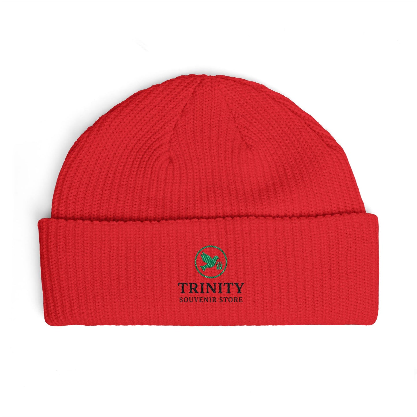 Trinity Logo Cuff Beanie – Embroidered Winter Knit Hat