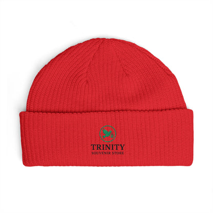 Trinity Logo Cuff Beanie – Embroidered Winter Knit Hat