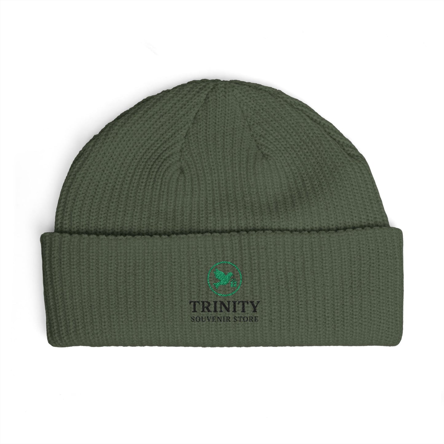 Trinity Logo Cuff Beanie – Embroidered Winter Knit Hat
