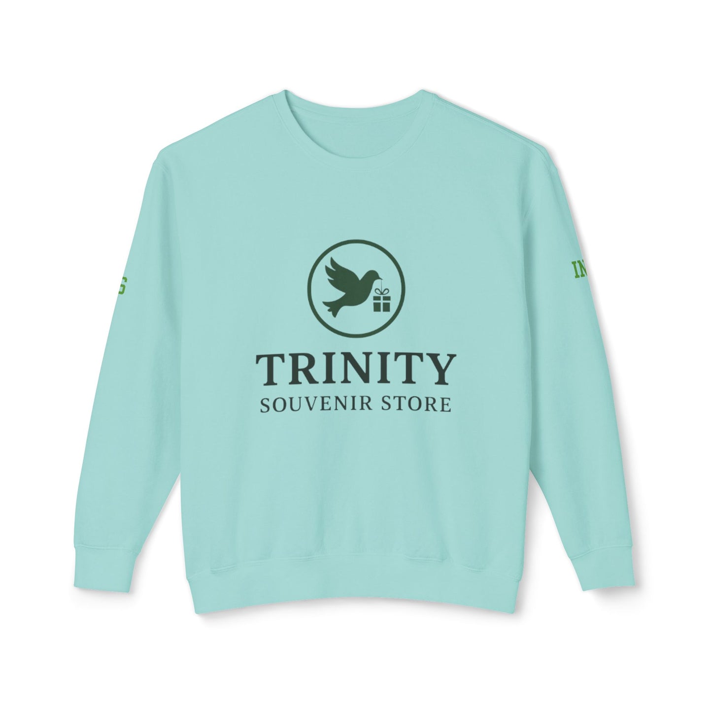 Trinity Souvenir Crewneck Sweatshirt — Dove Logo & Teepee Back Graphic