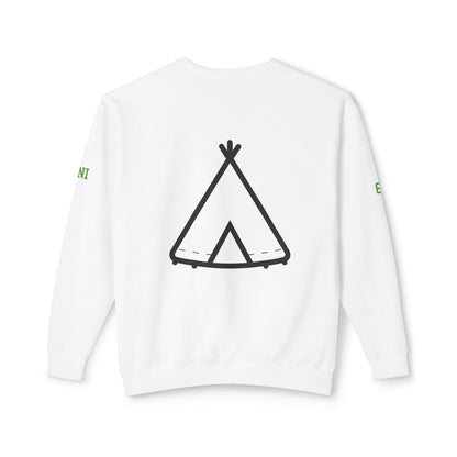 Trinity Souvenir Crewneck Sweatshirt — Dove Logo & Teepee Back Graphic