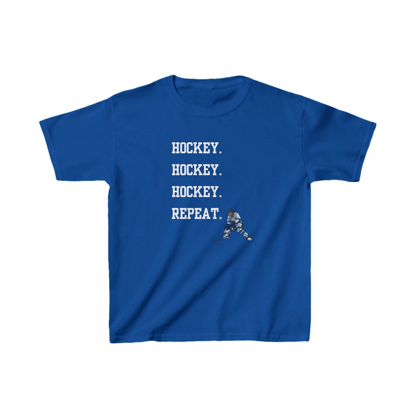 Hockey on Repeat Kids  Tee