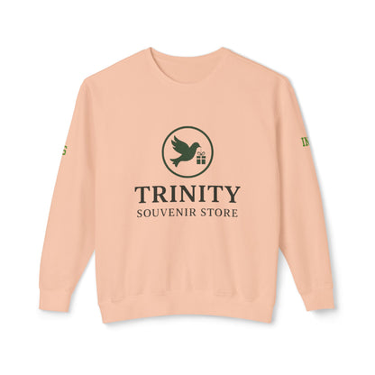 Trinity Souvenir Crewneck Sweatshirt — Dove Logo & Teepee Back Graphic