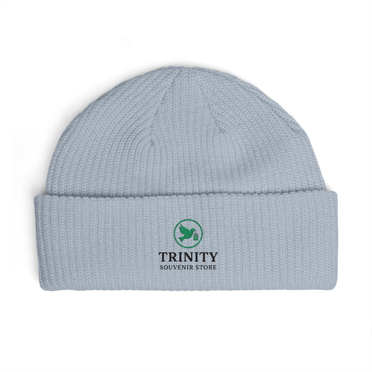 Trinity Logo Cuff Beanie – Embroidered Winter Knit Hat