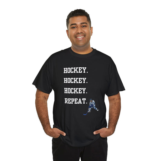 Hockey on Repeat Unisex  Tee