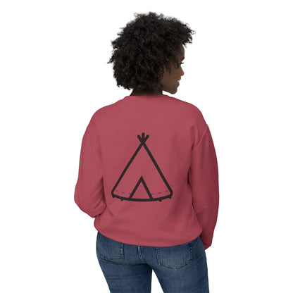 Trinity Souvenir Crewneck Sweatshirt — Dove Logo & Teepee Back Graphic